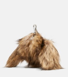 Simone Rocha Embellished faux fur coin purse