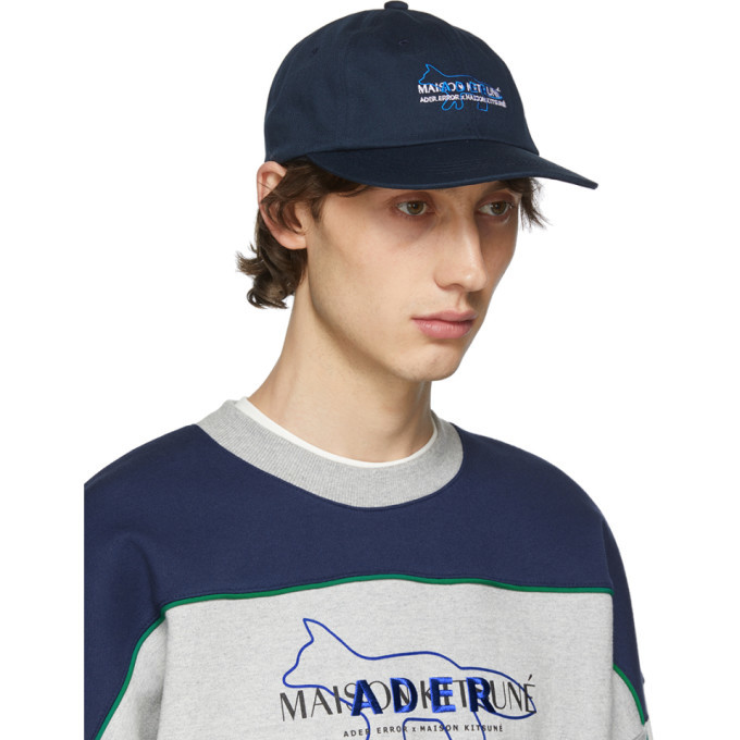 Maison Kitsune Navy ADER Error Edition Kitsune Layout Cap Maison