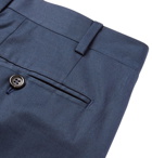 Canali - Navy Slim-Fit Cotton-Blend Suit Trousers - Men - Navy