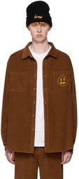 drew house SSENSE Exclusive Brown Painted Mascot Shirt