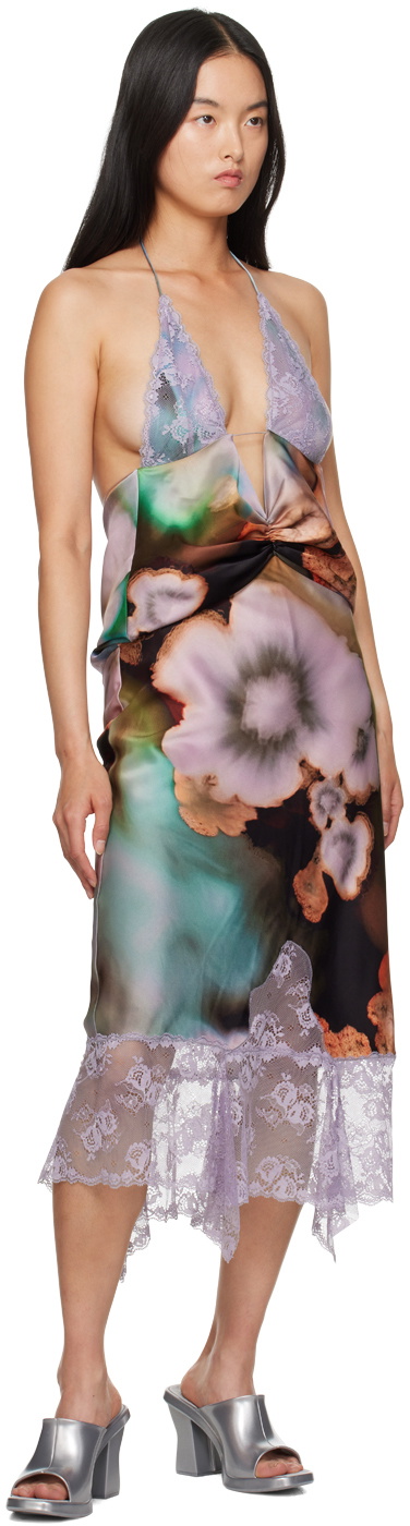 Collina Strada Multicolor Court Slip Midi Dress
