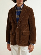 Drake's - Cotton-Corduroy Suit Blazer - Brown