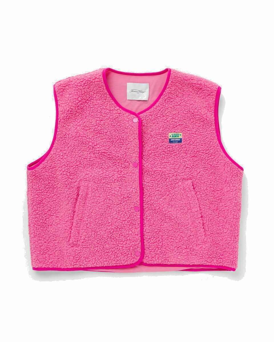 Photo: American Vintage Hoktown Vest Pink - Womens - Vests