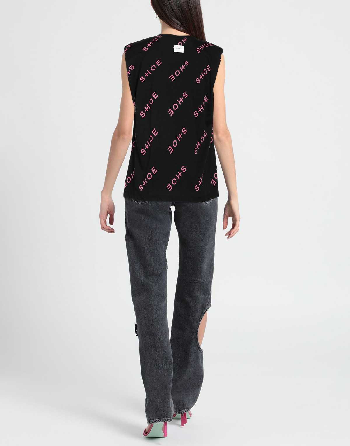 Shoe Womens T-shirt in Black