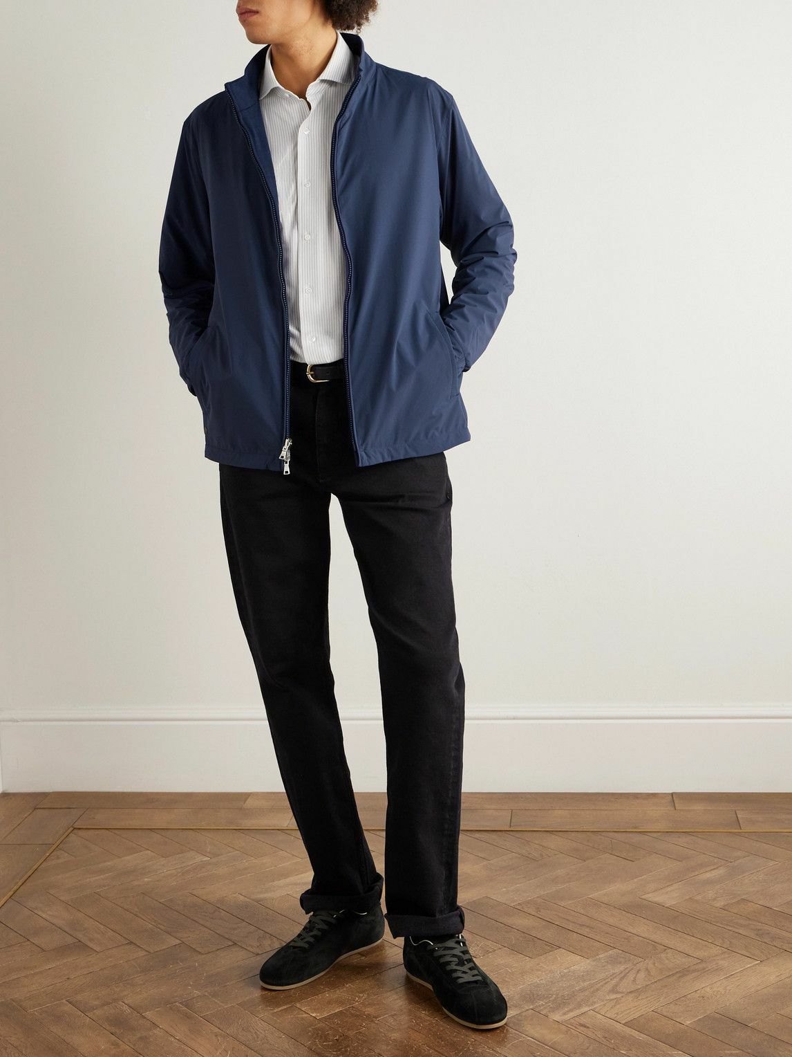 Peter Millar - Ryder Reversible Recycled-Woven and Wool Jacket - Blue