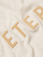 Fear of God - Eternal Logo-Flocked Cotton-Jersey T-Shirt - Neutrals