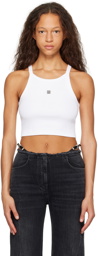 Givenchy White 4G Tank Top