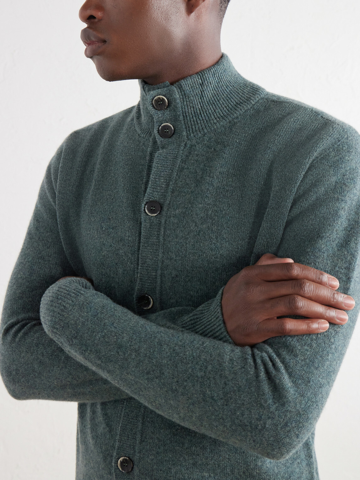 Altea - Giubbino Virgin Wool Cardigan - Green