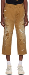 kolor Tan Distressed Jeans