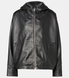 Yves Salomon Hooded leather jacket