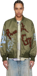 Perks and Mini Khaki Martine Syms Edition 'Present Goo' Reversible Jacket