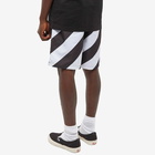 Off-White Men's Diag Surfer Swim Shorts in Black