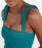 Alexandra Miro Audrey bow-detail belted swimsuit