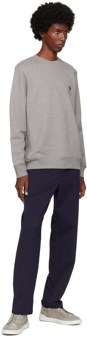 PS by Paul Smith Gray Zebra Sweatshirt