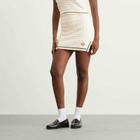 Casablanca Women's Boucle Cotton Skirt in White