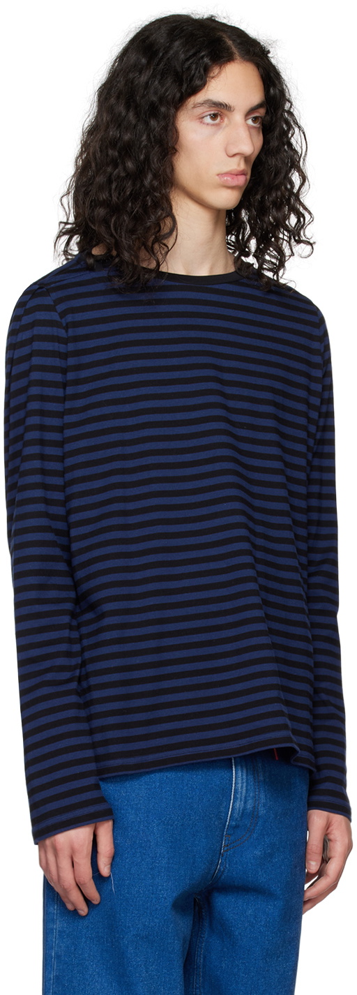 Marina Yee Black & Navy Deconstructed T-Shirt