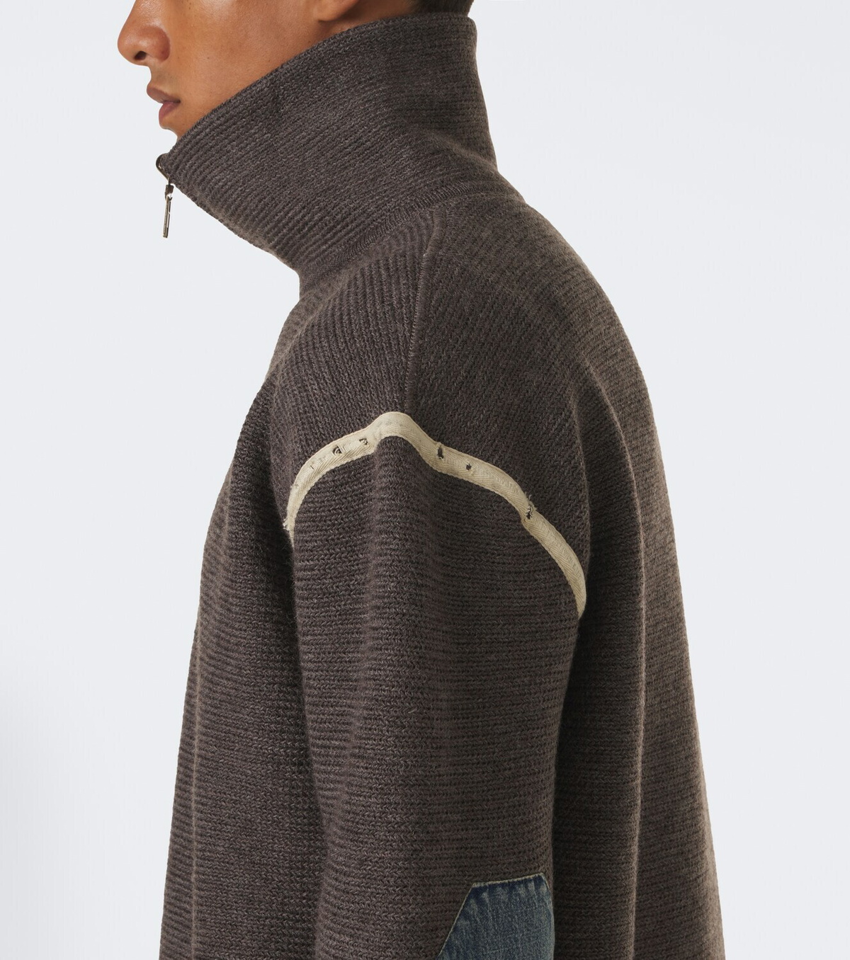 Maison Margiela Wool zip-up sweater