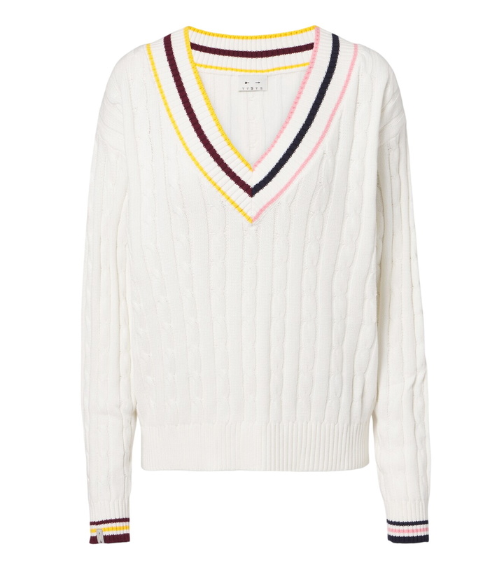 Photo: The Upside Josette cable-knit cotton sweater