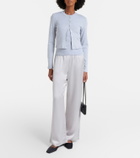 Leset Barb satin wide-leg pants