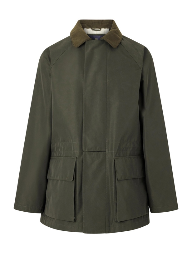 Photo: Loro Piana - Horsey Leather-Trimmed Storm System® Tech-Shell Field Jacket - Green