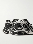 Balenciaga - Runner Distressed Rubber and Mesh Sneakers - White