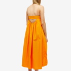 Cecilie Bahnsen Women's Susa Cotton Midi Dress in Tangerine