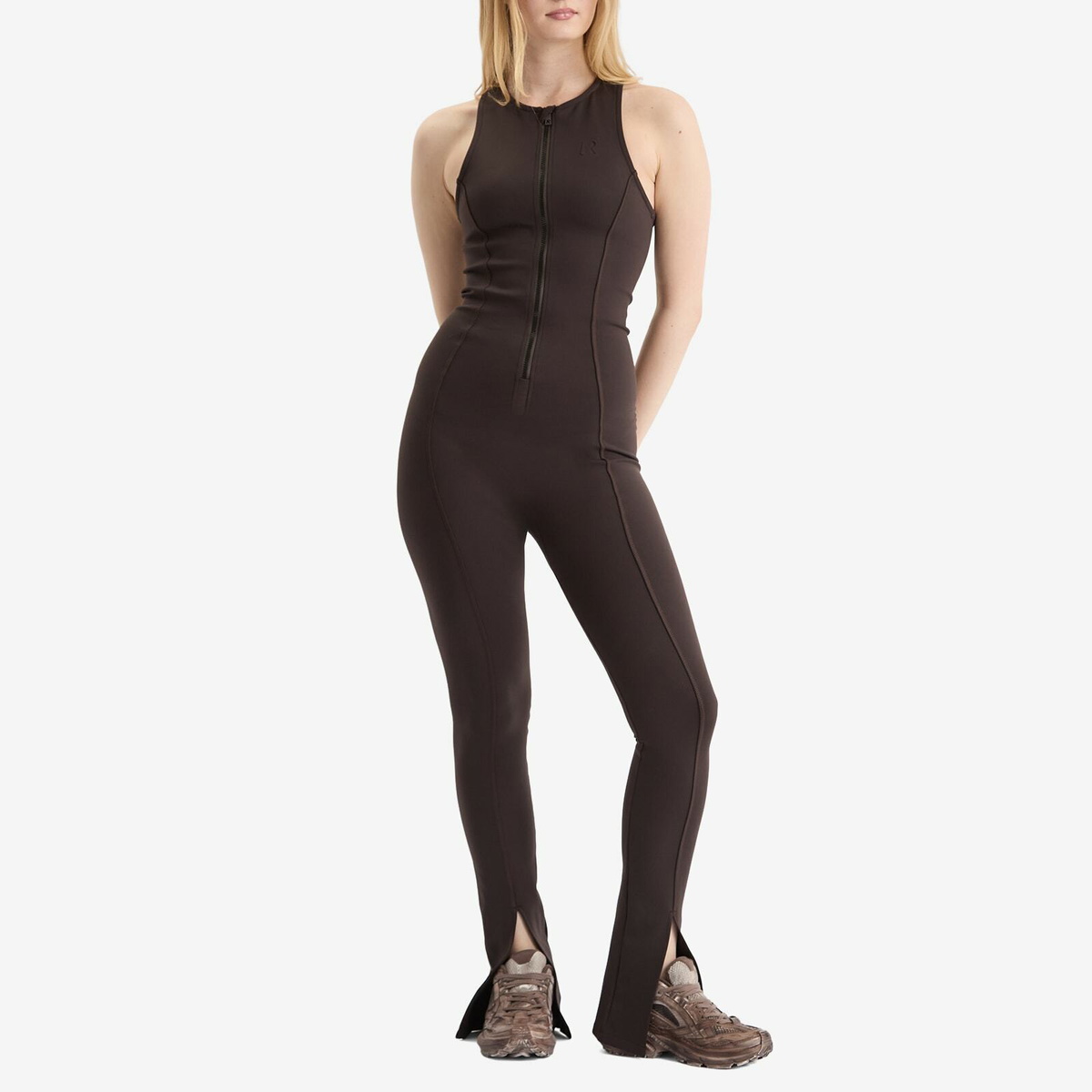 Represent Women's Control Unitard in Chocolate