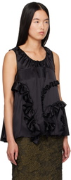 Cecilie Bahnsen Black Orsalina Tank Top