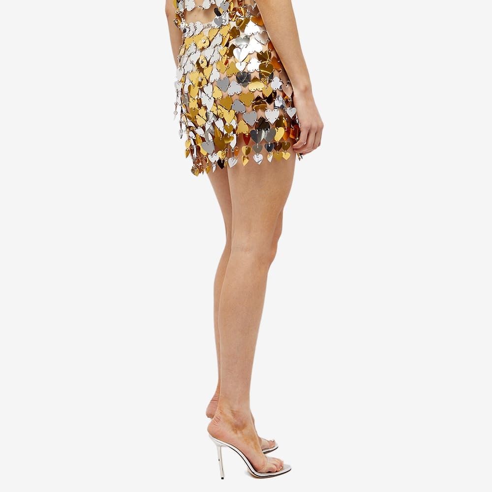 【Rabanne】 Sequined embellishedミニスカート RABANNE Sequin-embellished chainmail mini skirt | THE OUTNET