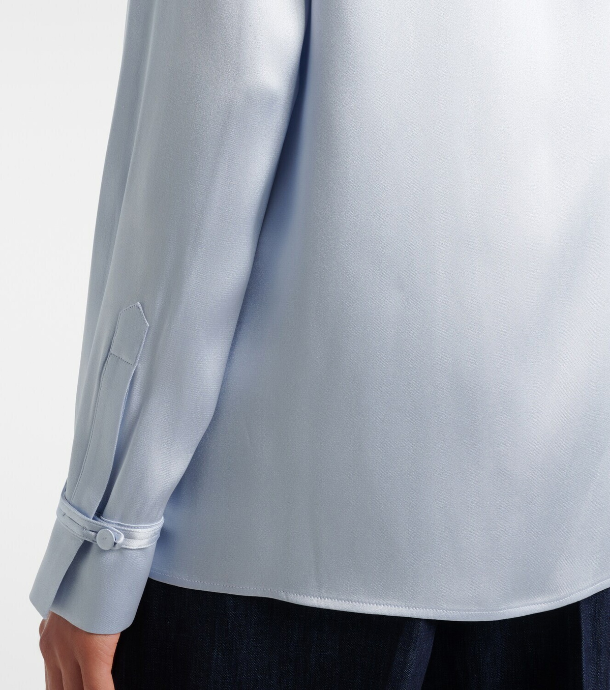 Gabriela Hearst Cruz silk satin shirt