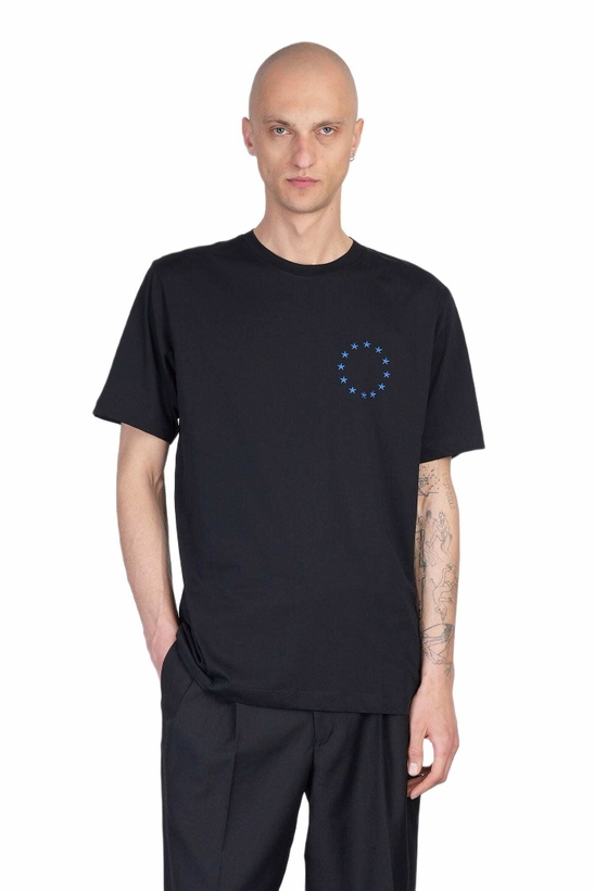 Photo: Études T-shirt In Black Cotton