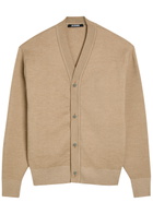 Jacquemus Le Cardigan Doppio Merino Wool-blend Cardigan Beige