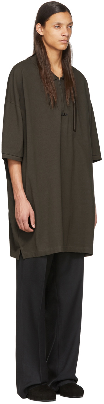 Random Identities Khaki Oversized Polo