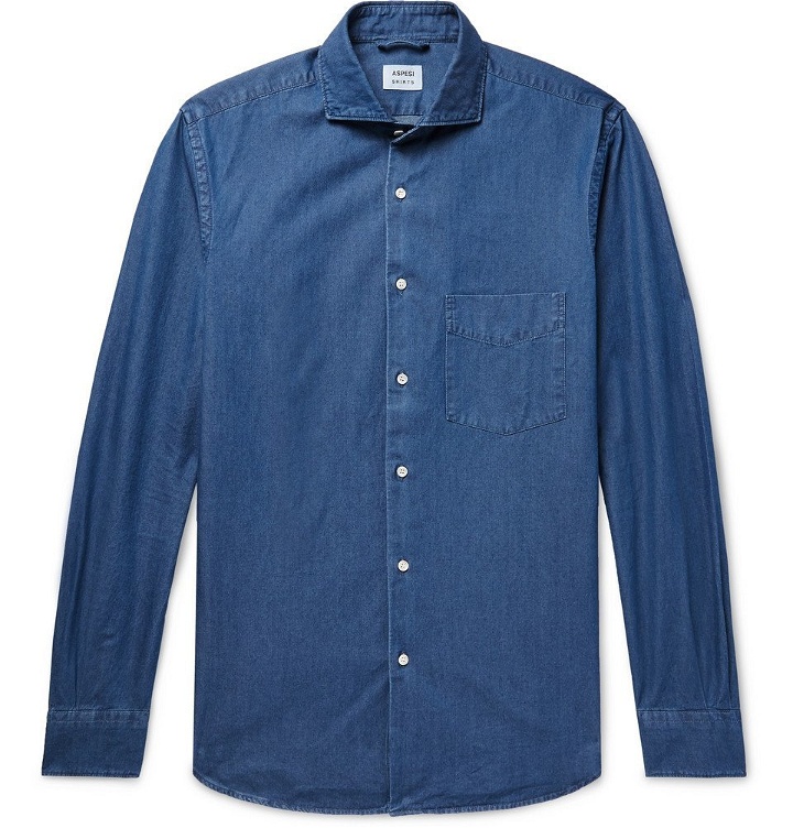 Photo: Aspesi - Cotton-Chambray Shirt - Men - Blue