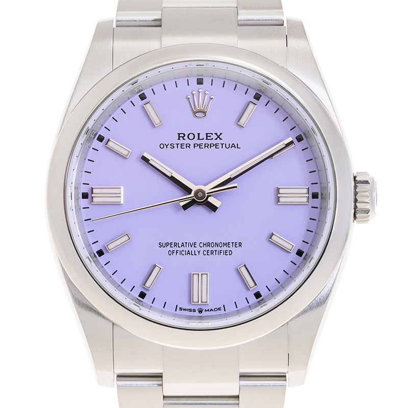 Rolex Oyster Perpetual Automatic Chronometer Purple Dial Unisex Watch M126000-0013