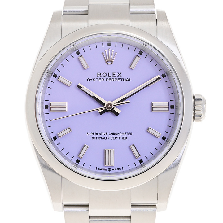 Photo: Rolex Oyster Perpetual Automatic Chronometer Purple Dial Unisex Watch M126000-0013