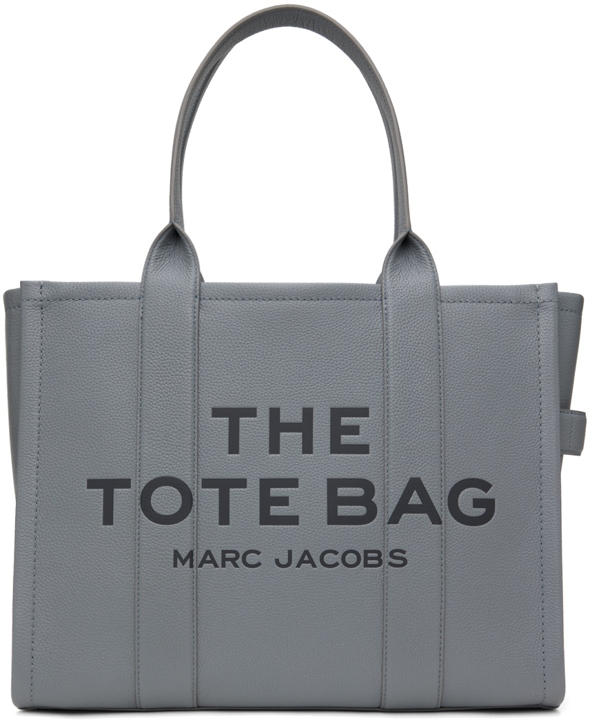 Marc Jacobs Gray 'The Leather Large' Tote Marc Jacobs