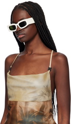 Off-White White & Green Cary Sunglasses