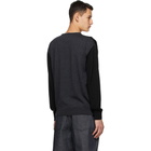 Loewe Black and Grey Anagram Embroidered Sweater