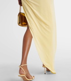 Christopher Esber Asymmetric draped cutout midi dress