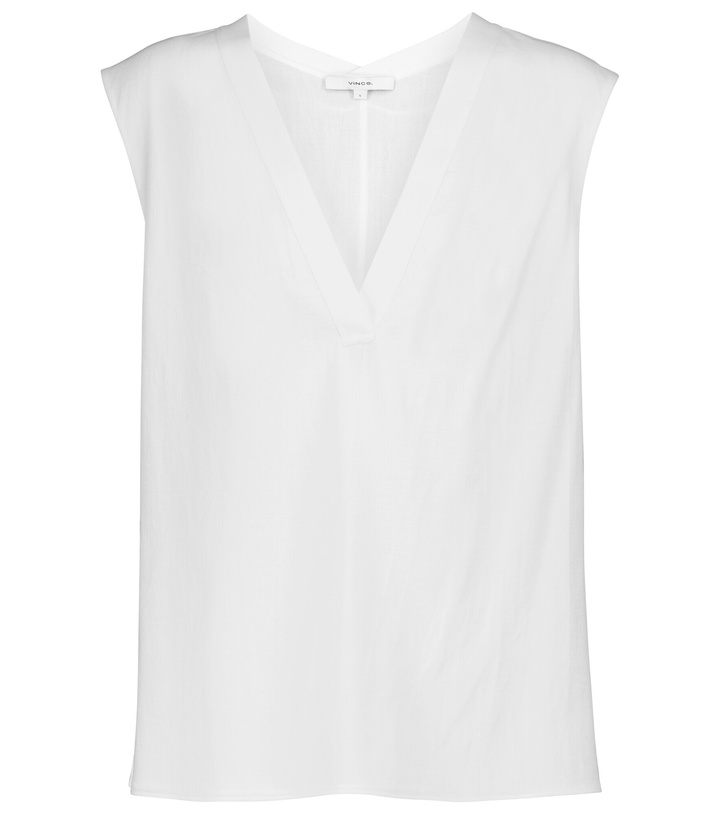 Photo: Vince - V-neck cotton vest