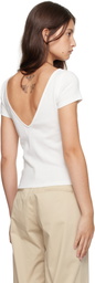 St. Agni White Organic Cotton Ballet T-shirt