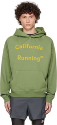 District Vision Green 'California' Cotton Hoodie