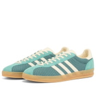 Adidas Gazelle Indoor Pro Sneaker in Preloved Teal/Off White/Warm Sandstone