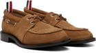 Thom Browne Brown Calf Suede Boat Shoes