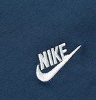 Nike - Sportswear Club Logo-Embroidered Cotton-Jersey T-Shirt - Blue