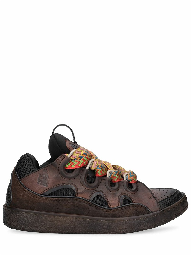 Photo: LANVIN - Curb Vintage Leather Sneakers