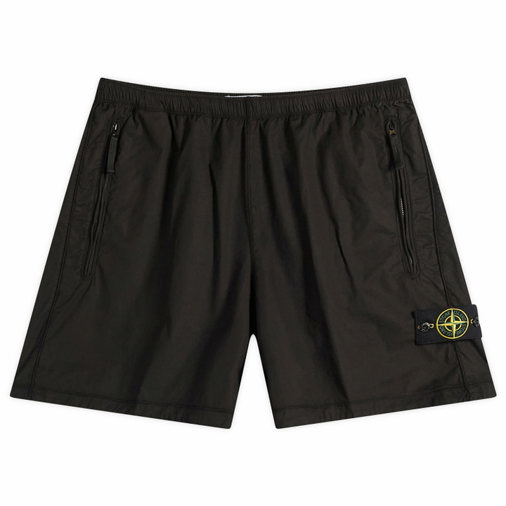 Photo: Stone Island Men's Tela Paracadute Shorts in Black
