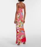 Pucci Orchidee silk crêpe de chine maxi dress