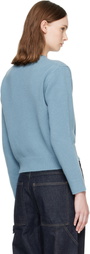 A.P.C. Blue Anna Boxy Wool Sweater